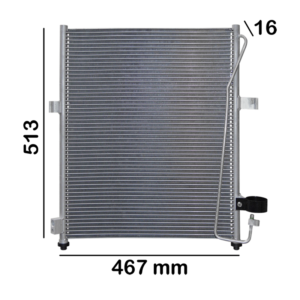 Condensador Ar L200 Triton 2007 Até 2011 3.2 Diesel + Filtro